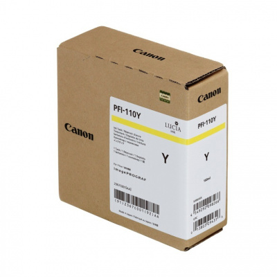 Canon PFI110Y 2367C001 yellow original ink cartridge