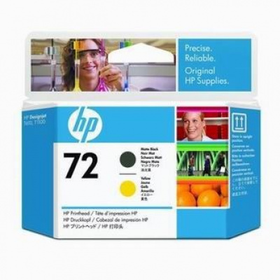 HP C9384A, 72 matte black/yellow original print head