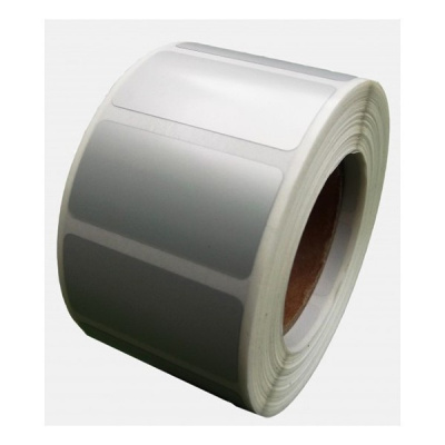 Self-adhesive foil 36x18 mm, 2000pcs, silver, thermo, roll