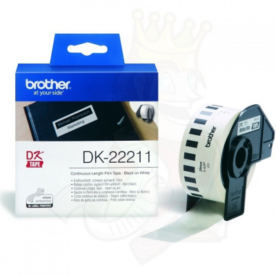 Brother DK-22211, 29mm x 15,24m, coated with foil, original continuous roll