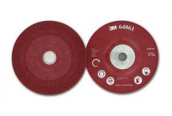3M Ribbed Backing Pad for Fibre Discs, Red 115 mm M14