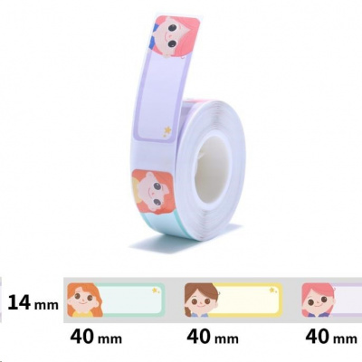 Niimbot A2A28038805, 14x40mm, 155pcs, Princesses, self-adhesive labels