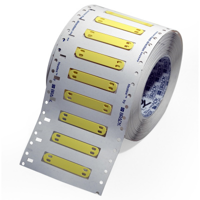 Brady HCM-75x10-B7643-YL / 620337, THT Heatex Cable Markers, 75.00 mm x 10.00 mm