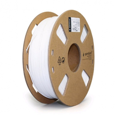 GEMBIRD 3DP-PLA-01-MTW, 3D filament, PLA MATTE, 1,75mm, 1000g, white