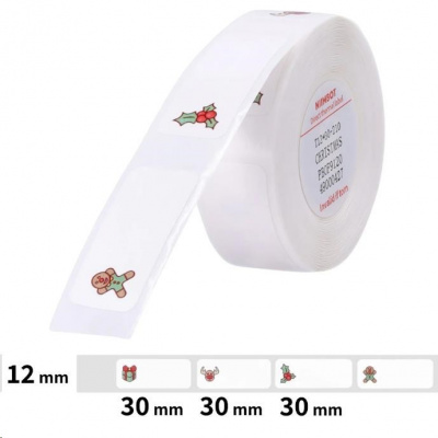 Niimbot A2A88988601, 12x30mm, 210pcs, Christmas, self-adhesive labels