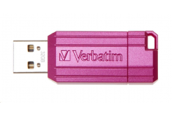 Verbatim 49056 Flash Drive Hi-Speed Store 'n' Go, 32GB, Pinstripe, USB 2.0, Hot pink