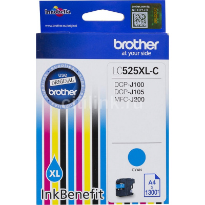 Brother LC-525XLC cyan original ink cartridge