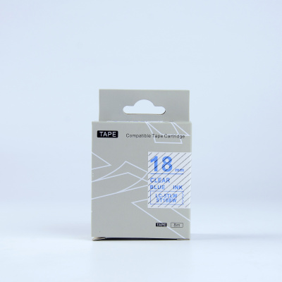 Epson LK-5TLN, ST18BW, 18mm x 9m, blue text / clear tape, compatible tape