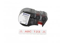 Brady M4C-750-595-WT-RD / 170831, 19.05 mm x 7.62 m, Vinyl, red text / white tape