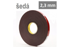 3M VHB™ 4991-F, tl. 2,3 mm; šedá oboustranně lepicí akrylová páska 19 mm x 3 m