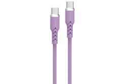 Powerton ENERGY PASTEL EDITION USB-C Cable, 100W, 1 m, silicone, purple