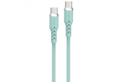 Powerton ENERGY PASTEL EDITION USB-C Cable, 100W, 1 m, silicone, green