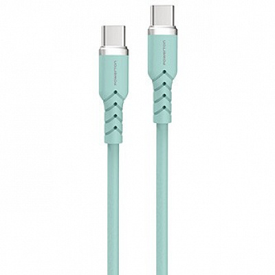 Powerton ENERGY PASTEL EDITION USB-C Cable, 100W, 1 m, silicone, green