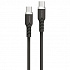 Powerton ENERGY DARK EDITION USB-C Cable, 60W, 1m, silicone, black