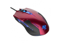 E-blue Mouse Auroza G EMS607REAA-IU, 3000DPI, optical, 6tl., wired USB, red
