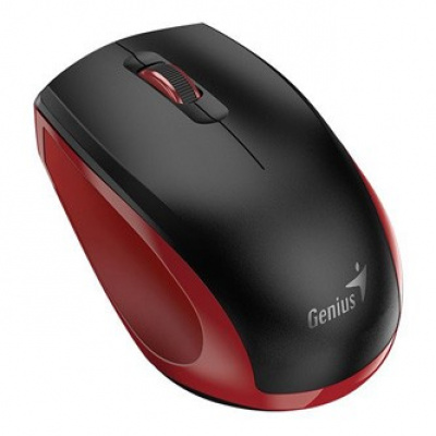 Genius Mouse NX-8006S 31030024401, 1600DPI, 2.4 [GHz], optical, 3tl., wireless USB, black-red, AA