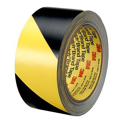 3M 5702 PVC tape yellow-black, abrasion-resistant, 50 mm x 33 m