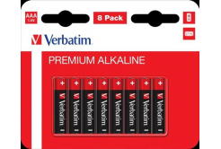 VERBATIM Alkaline Batteries AAA, 8 PACK, LR03