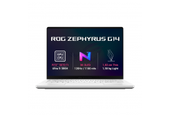ASUS ROG Zephyrus G14/GU405AR-SY003WZ/U9-386H/14"/2880x1800/32GB/1TB/RTX 5070Ti/W11H/White/2R