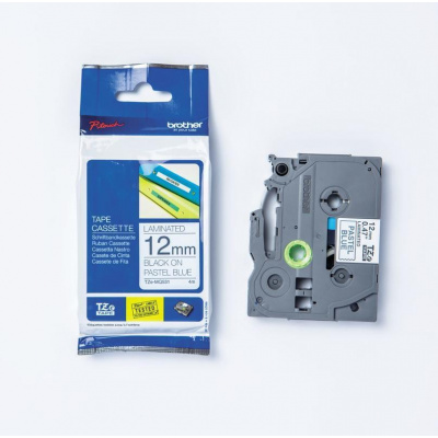 Brother TZ-MQ531 / TZe-MQ531, 12mm x4 m, black text/blue tape, original tape