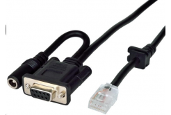 Virtuos EHE9004 RS-232 cable for HT-865A readers, dark