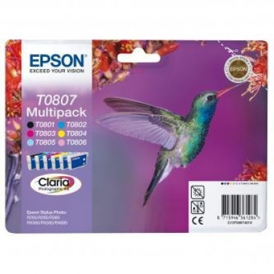 Epson C13T08074011 T0807 multipack original ink cartridge