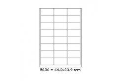 Self-adhesive labels 64 x 33,9 mm, 24 labels, A4, 100 sheets