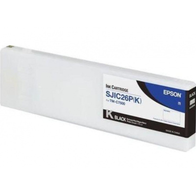 Epson SJIC26P-K C33S020618 for ColorWorks, black original ink cartridge