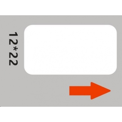 Niimbot štítky RP 12x22mm 250ks White pro D11 a D110