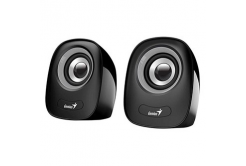 Genius speakers SP-Q160, 2.0, 6W, black-gray, volume control, desktop, 3.5 mm jack (USB), 150Hz-20kHz