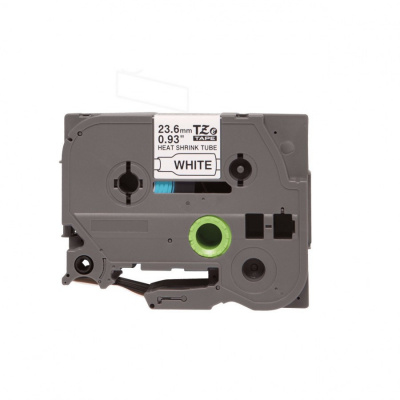 Compatible tape Brother HSe-251, 23,7mm x 1,5m, black text / white tape