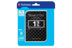 Verbatim 53194 Store N Go, External hard drive, 2.5", USB 3.0 (3.2 Gen 1), 1TB, black