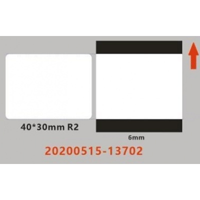 Niimbot labels ER A2G88318801, 40x30mm 230pcs Transparent for B21