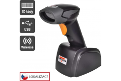 Virtuos EH02G0022 CCD scanner HW-311A, wireless, USB base, black
