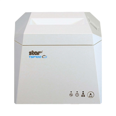 Star TSP143IV X4 39473790, POS printer, CloudPRNT, 8 dots/mm (203 dpi), cutter, USB, USB-C, BT, Ethernet, Wi-Fi, white