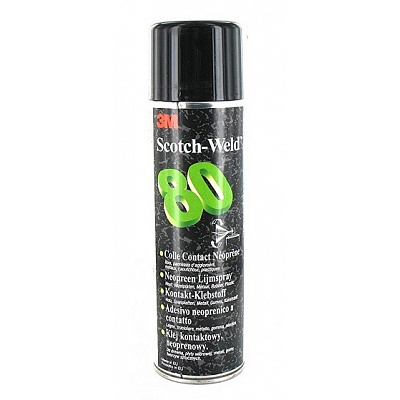 3M 80 Neoprene Contact Adhesive, Spray 500 ml
