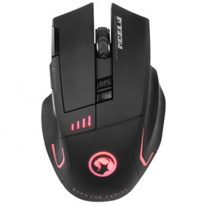 Marvo Mouse M720W, 4800DPI, 2.4 [GHz], optic, 8tl., wireless, black, 1 pc AA, Nano receiver, backlit