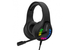 A4Tech Bloody G230P, headphones with microphone, volume control, black, gaming headset, 3.5 mm jack + USB