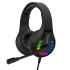 A4Tech Bloody G230P, headphones with microphone, volume control, black, gaming headset, 3.5 mm jack + USB