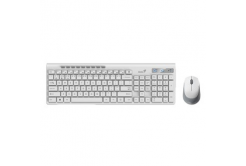 Genius SlimStar 8230, keyboard set with wireless optical mouse, 1x AA, 1x AA, CZ/SK, classic, Dual-Mode wireless type, white,