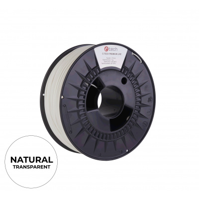 C-Tech 3DF-P-PETG1.75-TRA 3D filament, PREMIUM LINE, PETG, 1,75mm, 1000g, Transparent