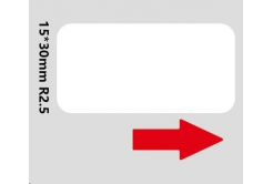 Niimbot A2A68601301, 15x30mm, 195pcs, white self-adhesive labels