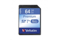 VERBATIM SDXC card 64GB Class 10, UHS-1 (R:70/W:10 MB/s)