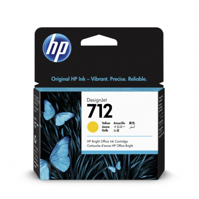 HP 712 3ED69A yellow original ink cartridge