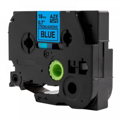 Compatible tape Brother TZ-S541 / TZe-S541, 18mm x 8m, extr.adh. black text / blue tape