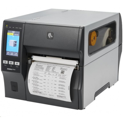Zebra ZT41142-T5E00C0Z ZT411, 4" tiskárna štítků, (203 dpi), disp. (colour), RTC, RFID, EPL, ZPL, ZPLII, USB, RS232, BT, Ethernet
