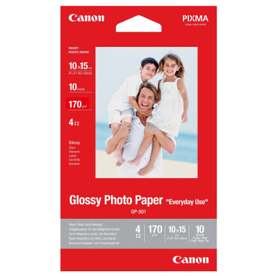 Canon Photo paper glossy GP-501 0775B005, 210 g/m2, 10x15cm, 10pcs, glossy, white, photo paper