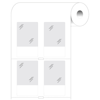 Brady BPT-6-7563-2.5 / 236716, thermo paper labels, 38.10 mm x 19.05 mm