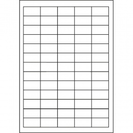65038 x 21mm 65 per sheetWhite Mini Self adhesive Labels10 sheets 