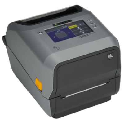 Zebra ZD621 ZD6A143-D0ER02EZ label printer, 12 dots/mm (300 dpi), disp. (colour), RTC, USB, USB Host, RS232, BT, Ethernet, Wi-Fi, kit (USB), grey